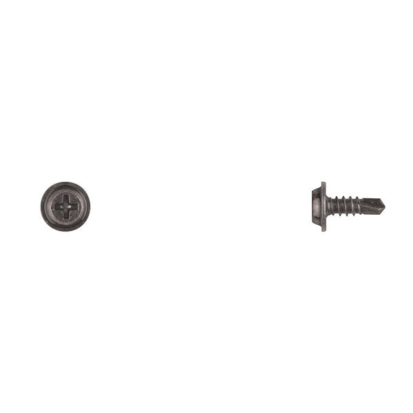 Blk Flat Top Trim Screws 8X1/2