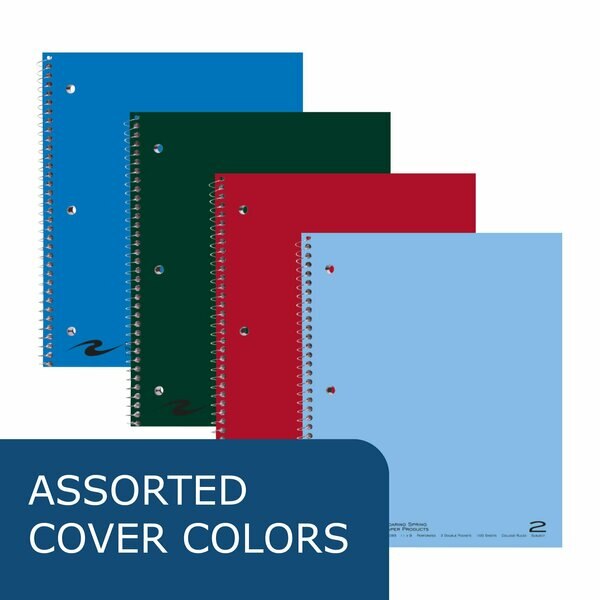 Case of 2 Subject Notebooks, 2 Pockets, 11