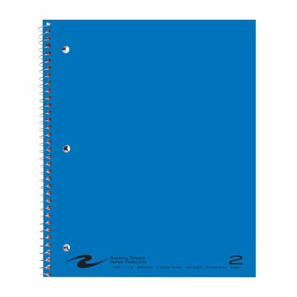 Case of 2 Subject Notebooks, 2 Pockets, 11