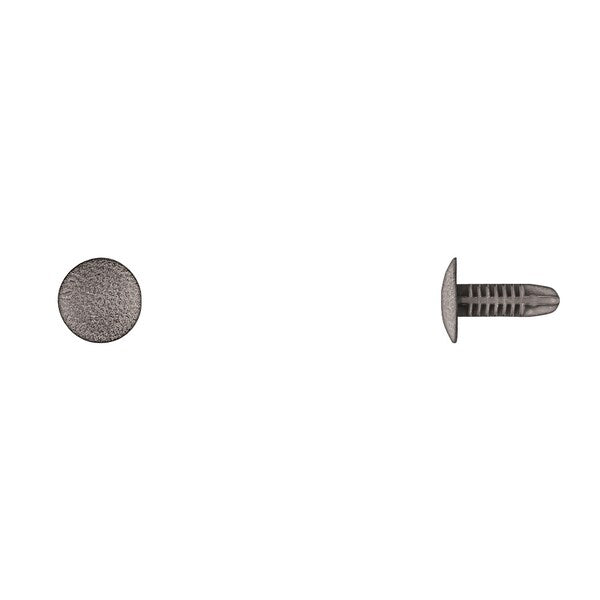 Blk Nyln Bumper Cover Ret 5mm Hole Size 15mm Stem L PK25