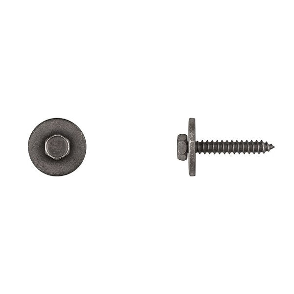 Blk Loose Washer Sems Screws 4.2-1.41X25mm 7mm Hx 17mm OD PK50