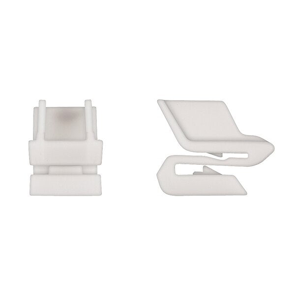 Wht Nyln Rear Bumper Clips 20mm W 35 mm L 29mm H PK10