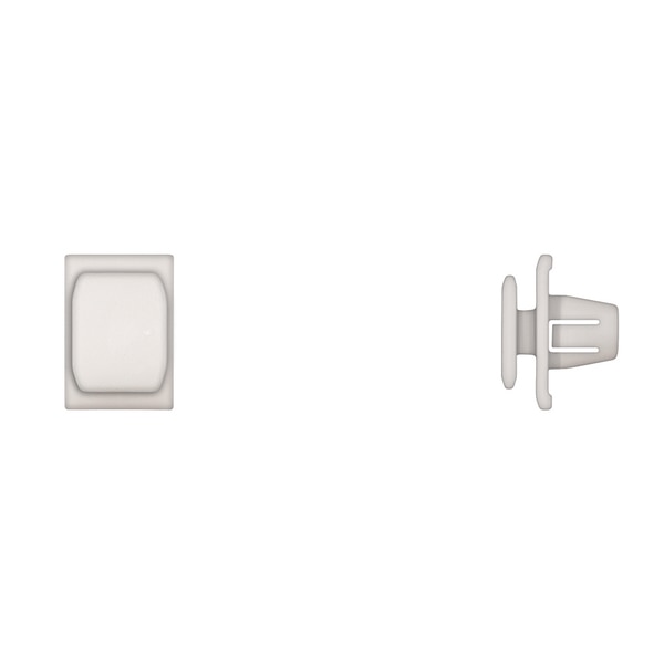 Wht Nyln Door Mldg Clips 11mm Hole Size 9mm Stem L PK15