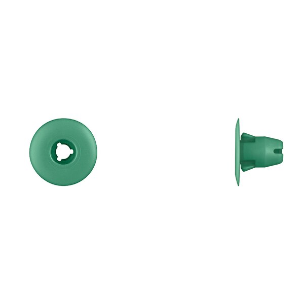 Grn Nyln Door Panel Grommet 9mm Hole Size 12mm Stem L PK25