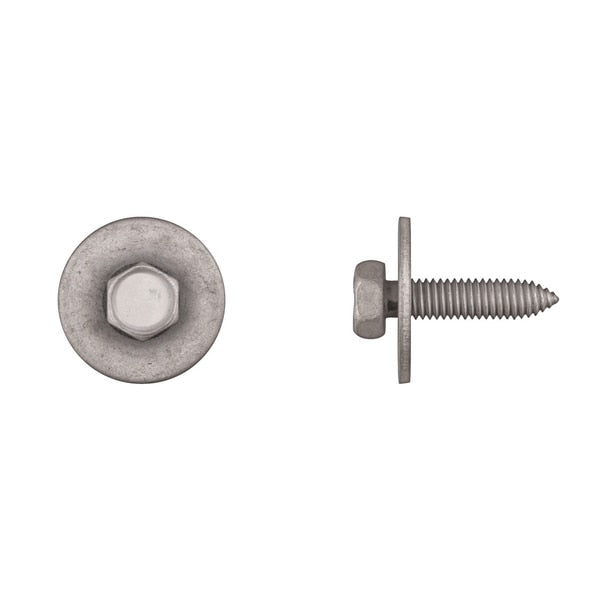 Zinc Organic Hex Body Bolts 6-1.00x25mm 10mm Hx 24mm OD PK15