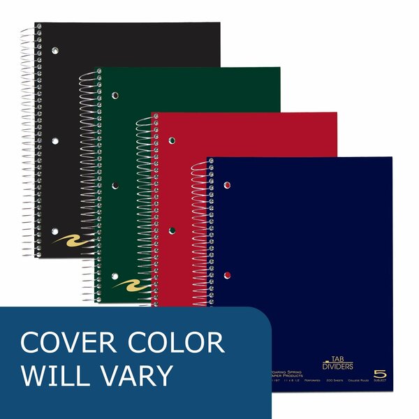 Case of 5 Subject Wirebound Notebooks, 11