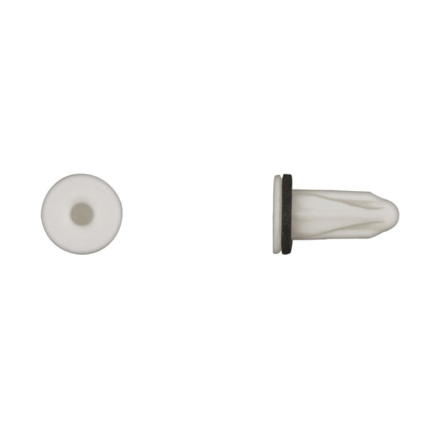 Wht Nyln Bumper Grommets 10 Screw Size 24mm Stem L PK25
