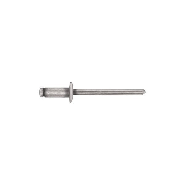 Blind Rivet, Dome Head, 3/16 in Dia., 13/32 in L, Steel Body