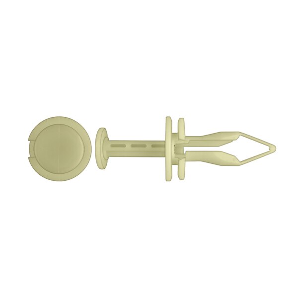 Ntrl Nyln Bumper Retainers 10mm Hole Size 36mm Stem L PK15