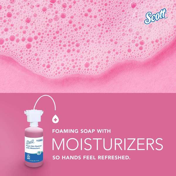 Foam Hand Soap, Under-Counter Refills for KCP Automatic Counter-Mount Dispensers (2 Bottles)