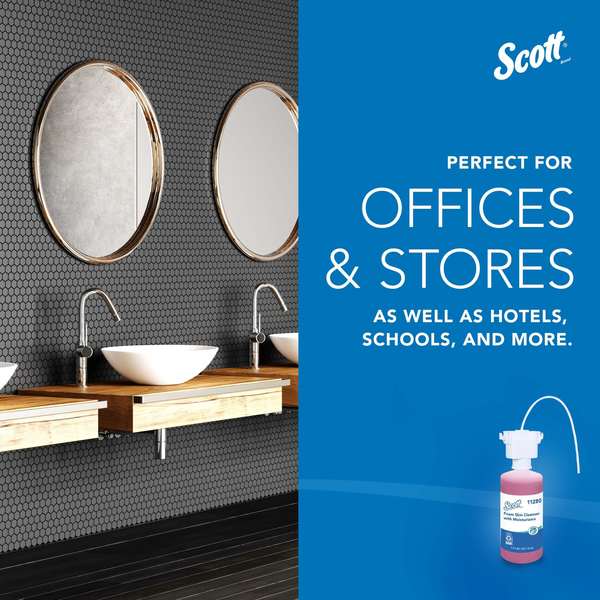 Foam Hand Soap, Under-Counter Refills for KCP Automatic Counter-Mount Dispensers (2 Bottles)