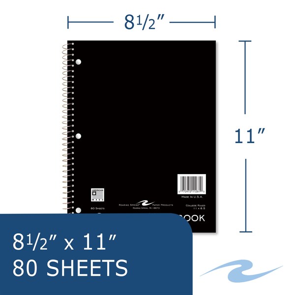 Case of 1 Subject Wirebound Notebooks, 11