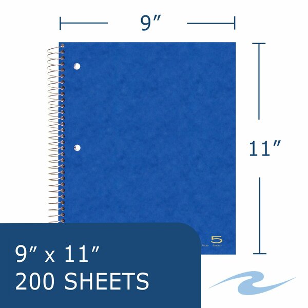 Case of 5 Subject Wirebound Notebooks, 11