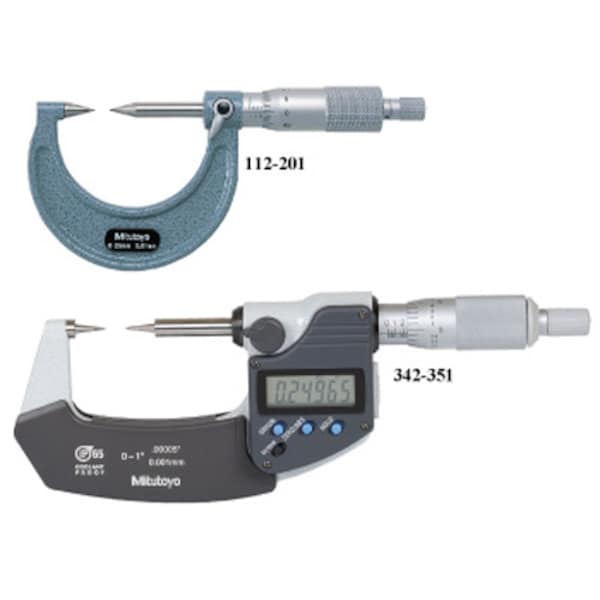 Micrometer, Point, 15deg. 1-2