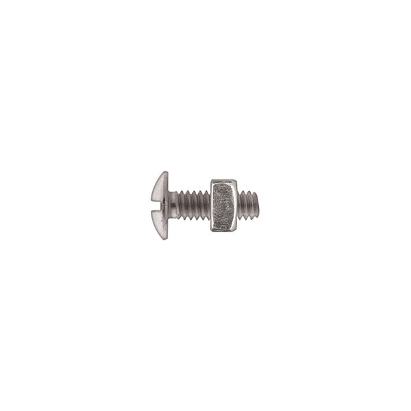 Zinc License Plate Screw/Nut 1/4-20x3/4