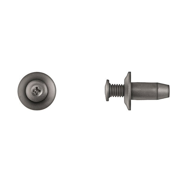 Blk Nyln Phllp Screw Ret 8mm Hole Size 18mm Stem L PK25
