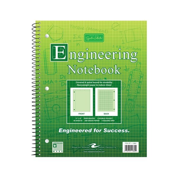 Case of Engineering Wirebound Notebook, 8.5
