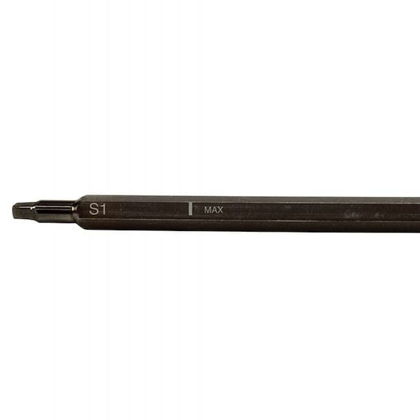Adjustable-Length Screwdriver Blade, Square #1, #2