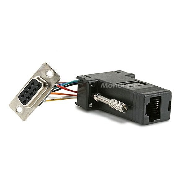 Db9F/Rj, 45, Modular Adaptor, Black