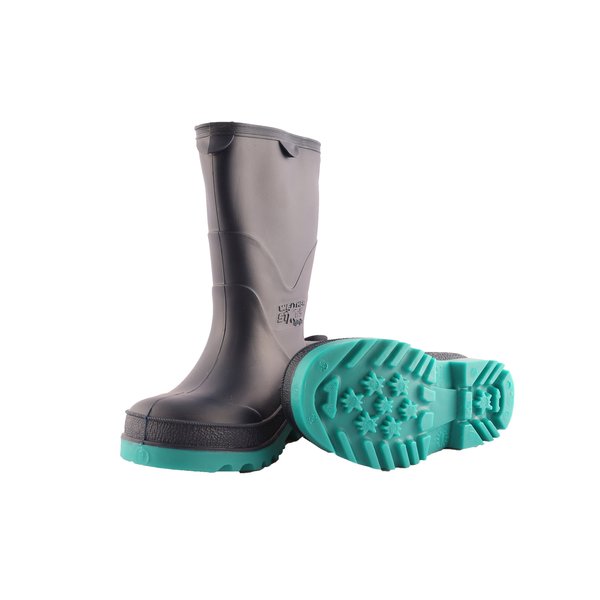 StormTracks Rain Boot, PVC, Child Blue/Green Size 7, PR