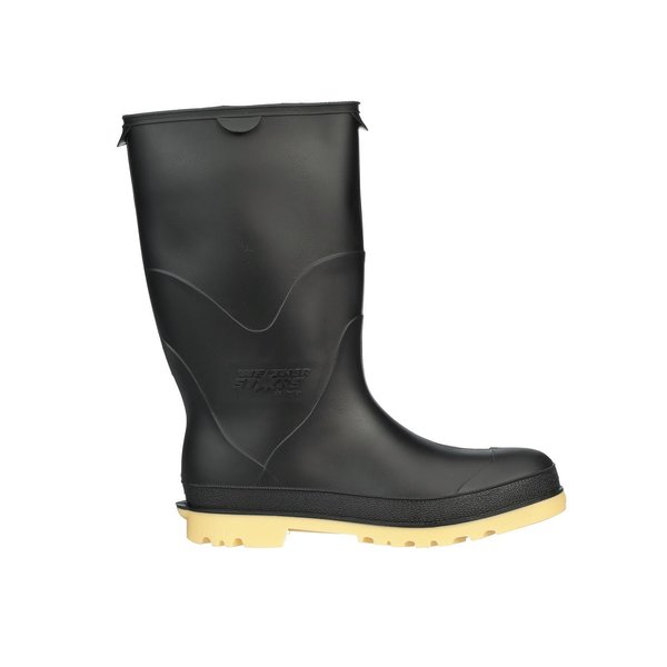 StormTracks Rain Boot, PVC, Youth, Black/Tan Size 05, PR