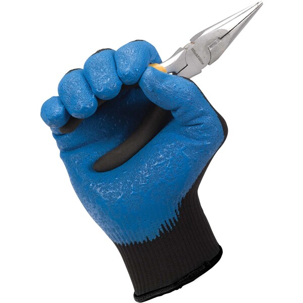 Coated Gloves, Foam Nitrile, M, Black, PR