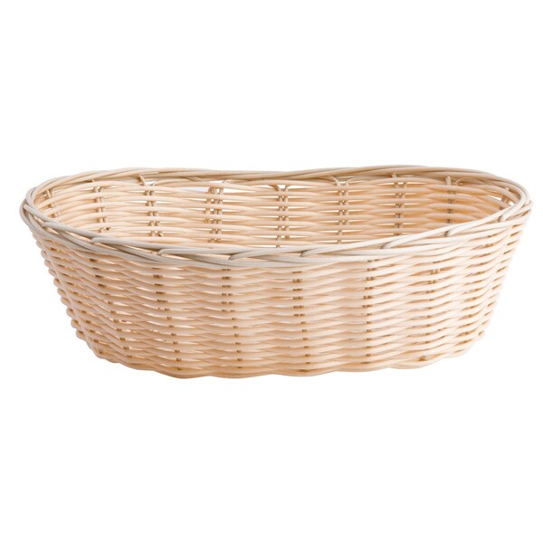 Handwoven, Oval Basket, Natural, PK12