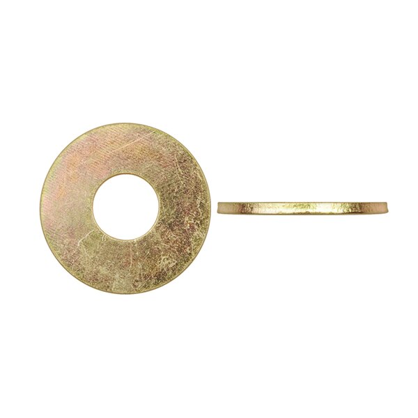 Flat Washer, Fits Bolt Size 5/8 in Zinc Yellow Finish