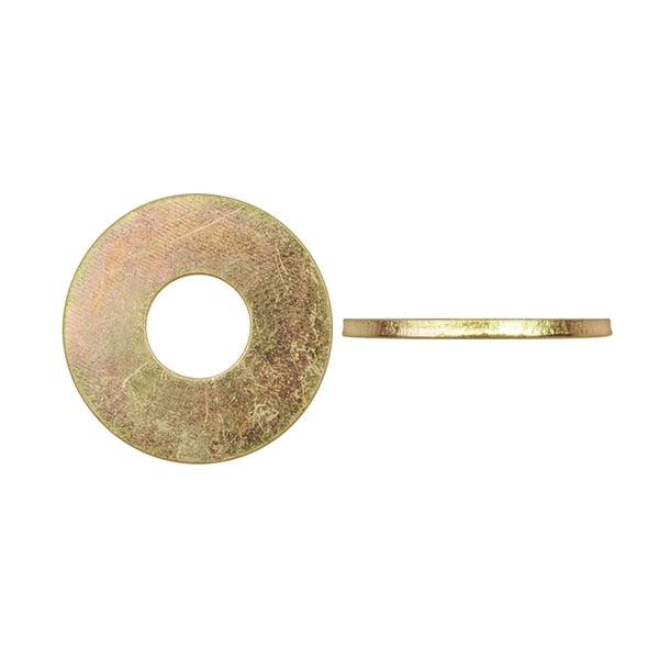 Flat Washer, Fits Bolt Size 5/8 in Zinc Yellow Finish