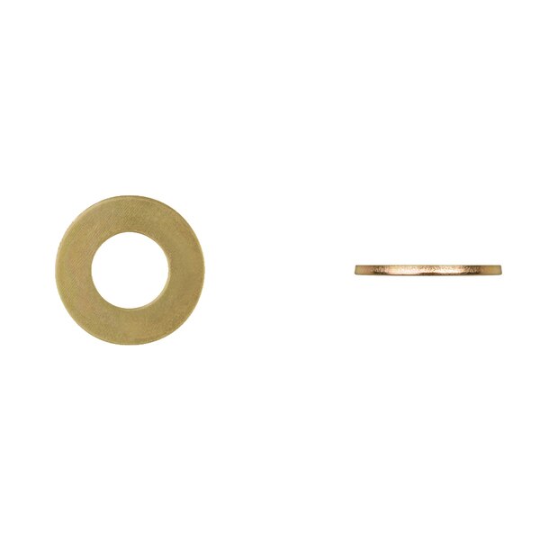 Flat Washer, Fits Bolt Size 7/16 in Zinc Yellow Finish