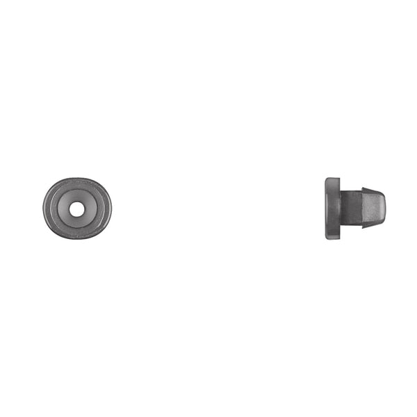 Blk Nyln Grille Nuts #8 Screw Size 10mm Stem L PK25
