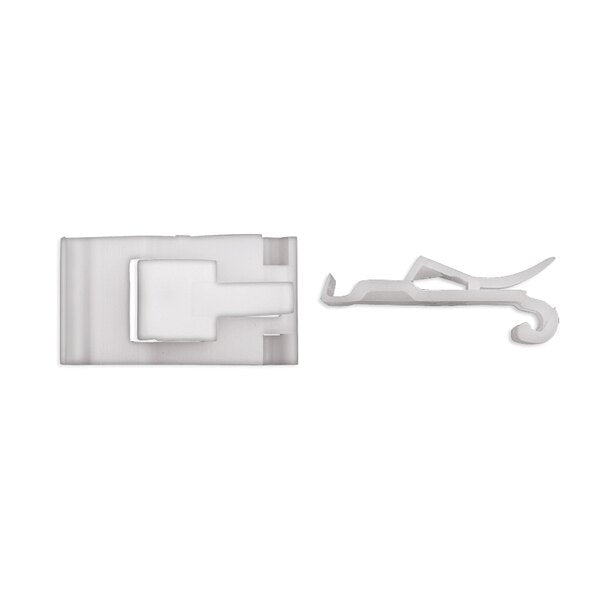 Wht Nyln Moulding Clips Door Belt PK15