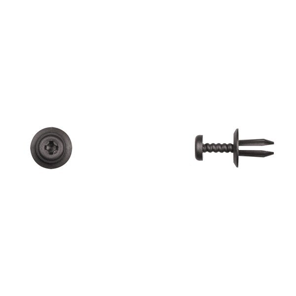 Blk Nyln Phllp Screw Ret 6mm Hole Size 15mm Stem L PK25