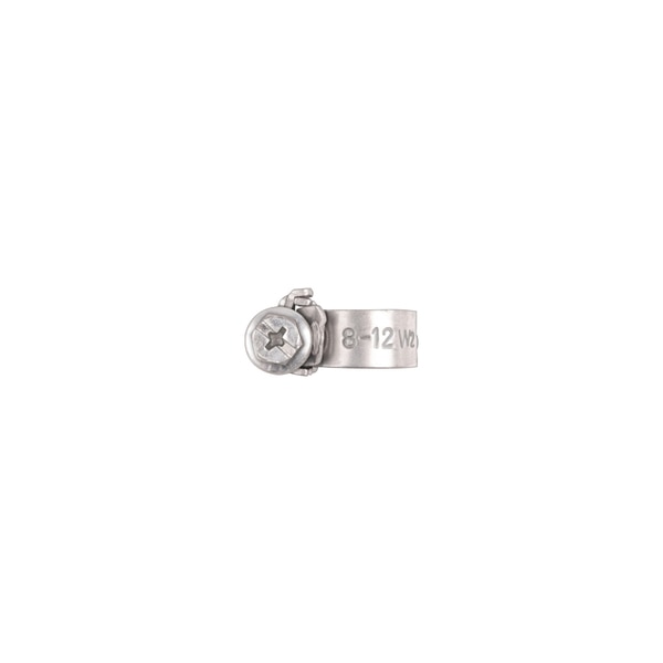 European Style Hose Clamps 8mm-12mm C/R 8mm Band W PK10