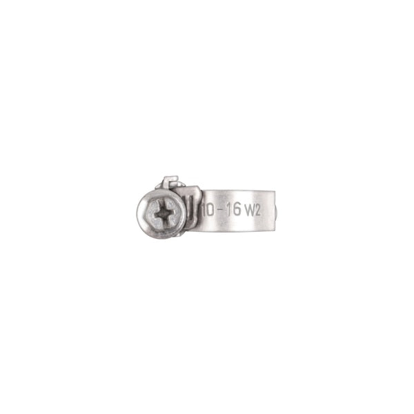 European Style Hose Clamps 10mm-16mm C/R 8mm Band W PK10