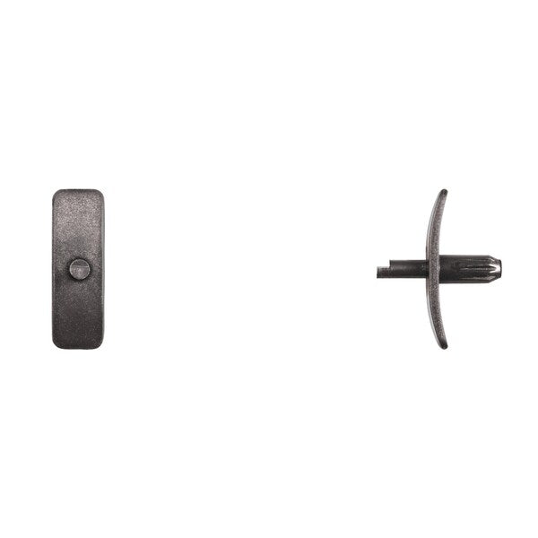 Blk Hood Push Type Ret 5mm Hole Size 10mm Stem L PK25