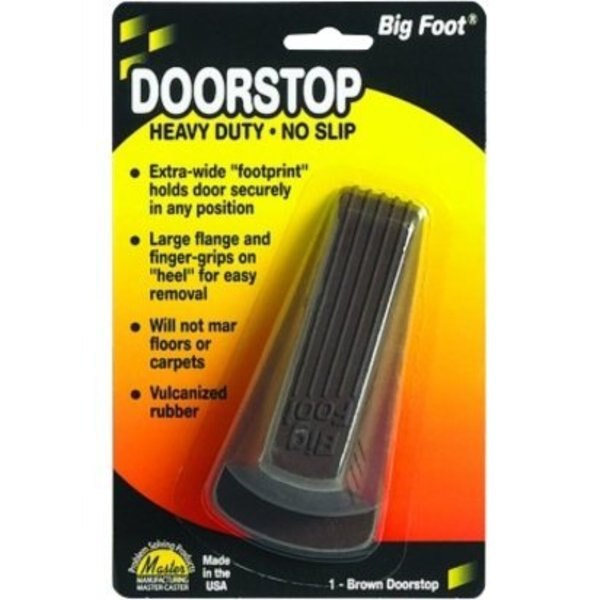 Doorstop, Nonslip Rubber, Brown