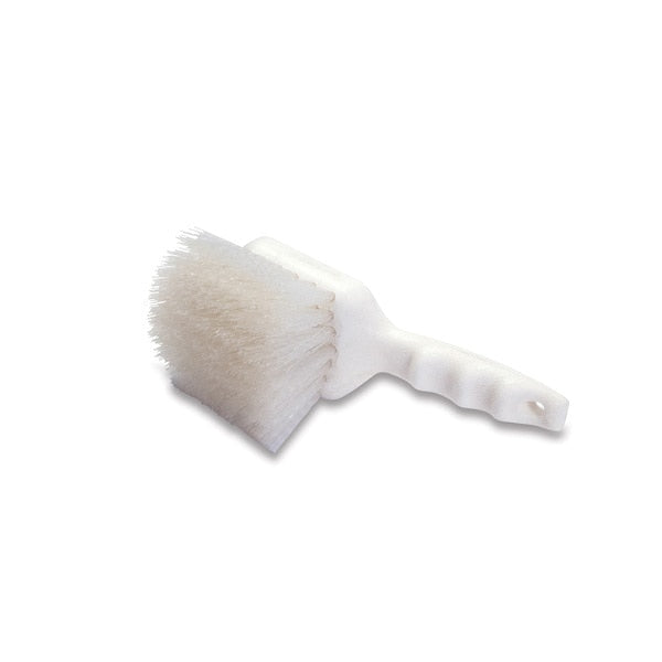 Scrub Brush, Utility, White, Plastic, 9.5 in L Overall