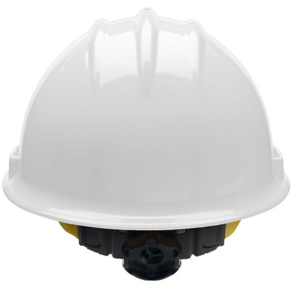 Front Brim Hard Hat, Type 1, Class E, Ratchet (6-Point), White