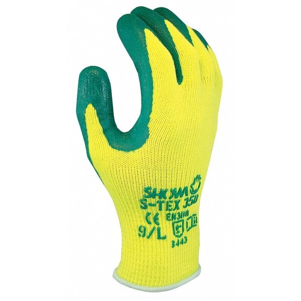 Cut Resistant Gloves, Yellow/Green, L, PR