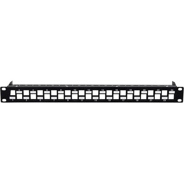Rackmount Keystone Jack Panel, 24 Ports