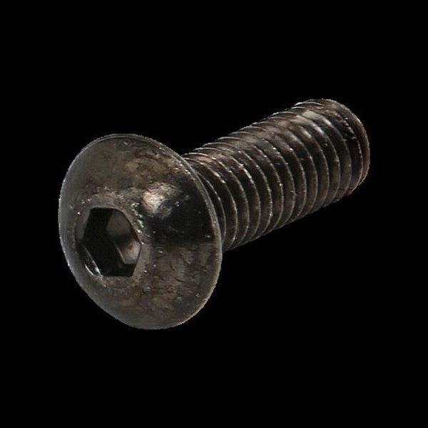 M4-0.70 Socket Head Cap Screw, Black Oxide Steel, 12 mm Length