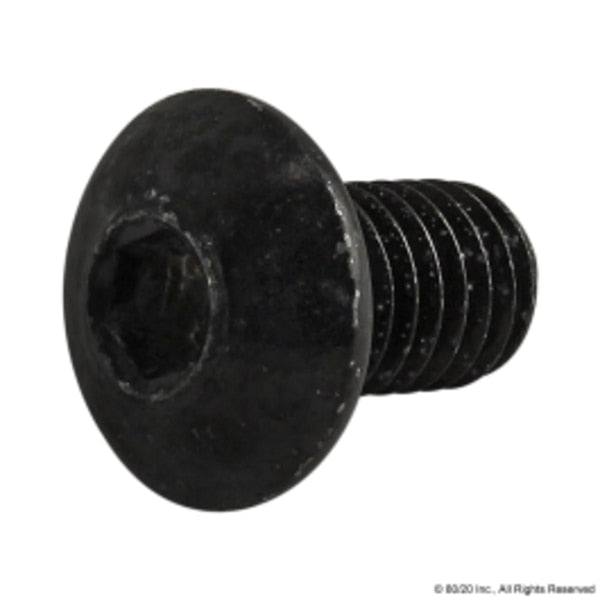 M5-0.80 Socket Head Cap Screw, Black Oxide Steel, 8 mm Length