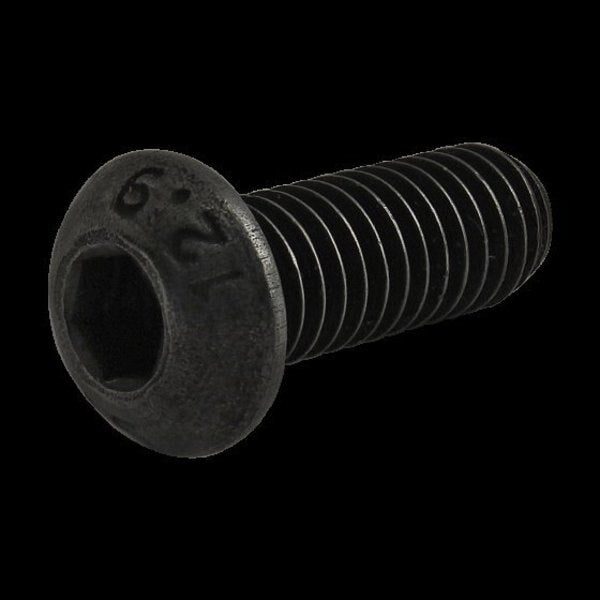 M6-1.00 Socket Head Cap Screw, Black Oxide Steel, 16 mm Length