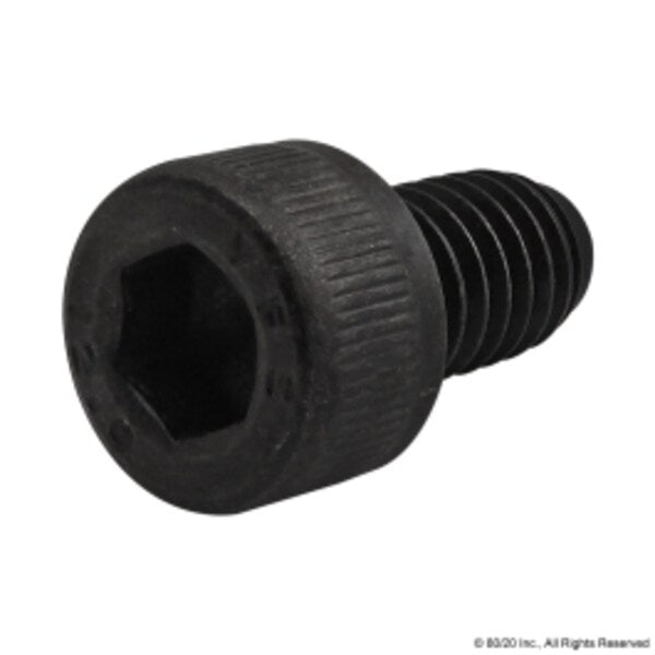 M6-1.00 Socket Head Cap Screw, Black Oxide Steel, 10 mm Length