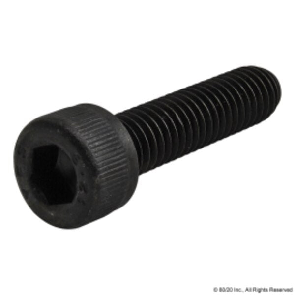 M6-1.00 Socket Head Cap Screw, Black Oxide Steel, 25 mm Length