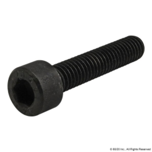M6-1.00 Socket Head Cap Screw, Black Oxide Steel, 30 mm Length