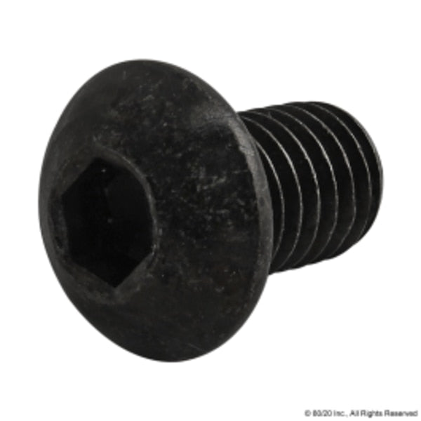 M8-1.25 Socket Head Cap Screw, Black Oxide Steel, 12 mm Length