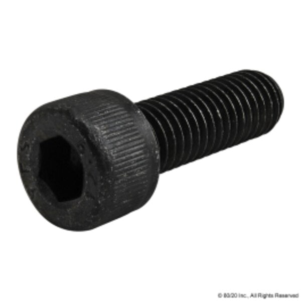 M8-1.25 Socket Head Cap Screw, Black Oxide Steel, 25 mm Length