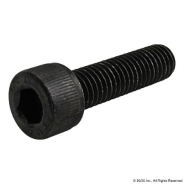 M8-1.25 Socket Head Cap Screw, Black Oxide Steel, 30 mm Length